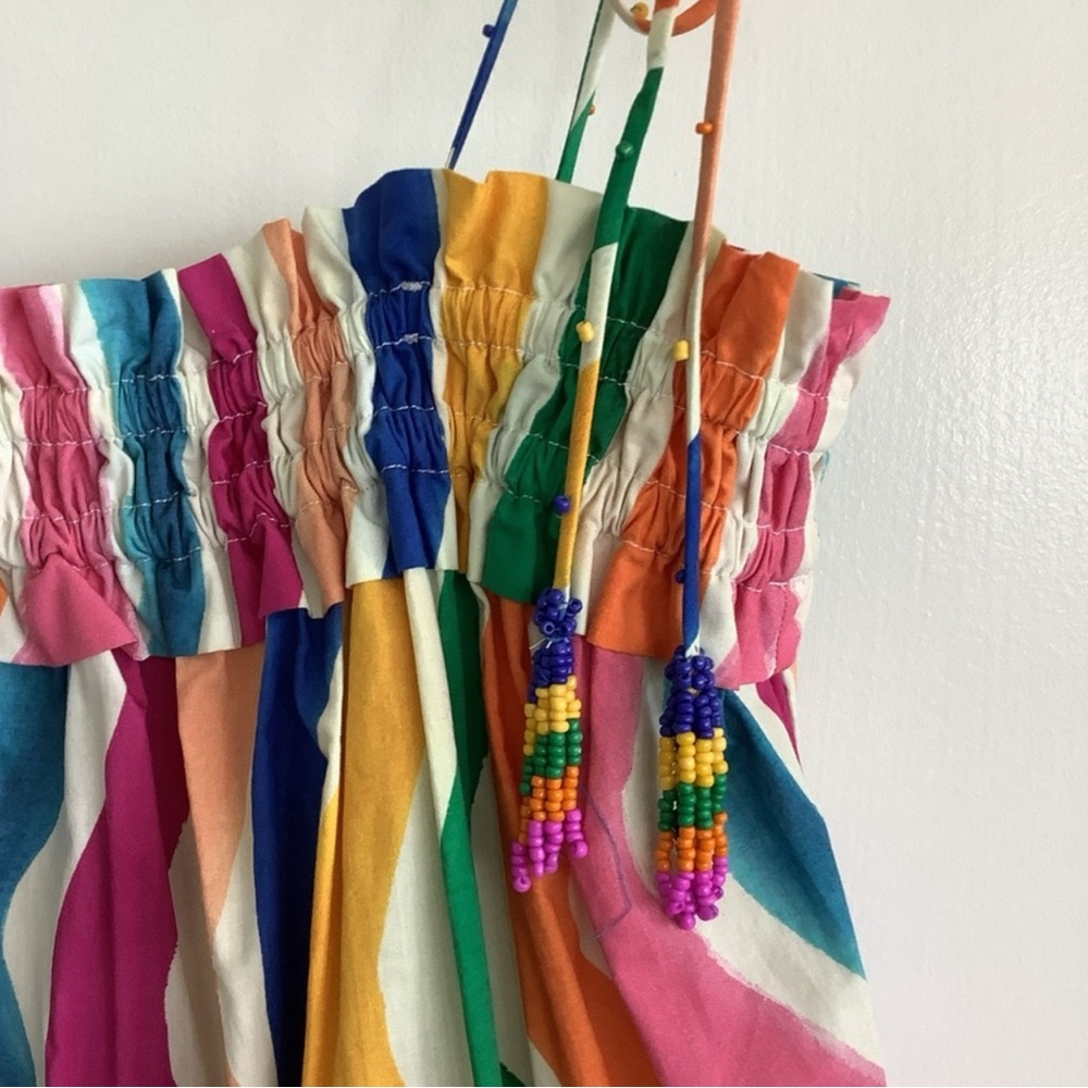 FARM Rio Multicolor Striped Swim Coverup - Picture 2 of 2